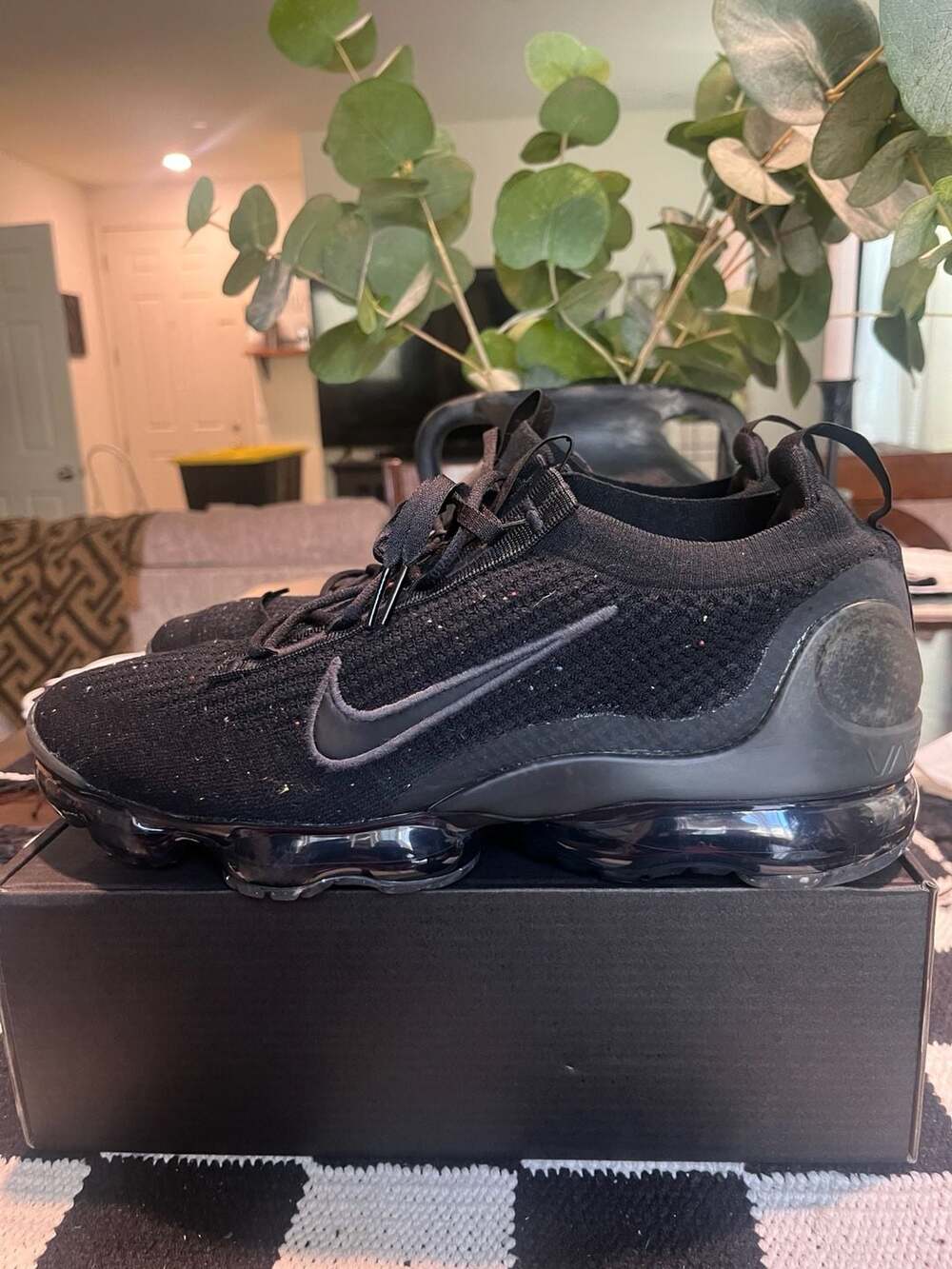 Nike Air VaporMax 2021 Flyknit Black Size 12
